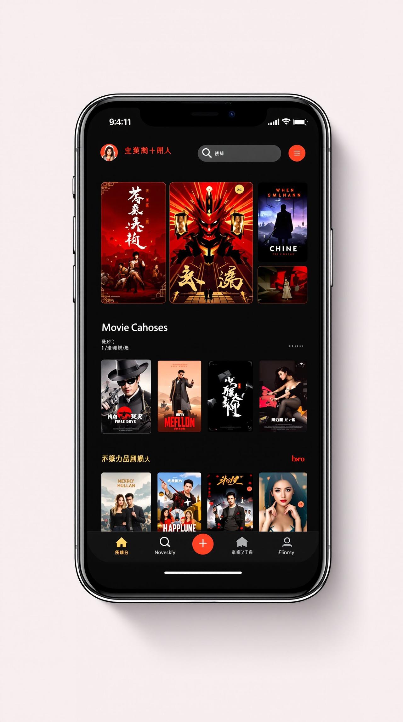 八一影院APP界面预览